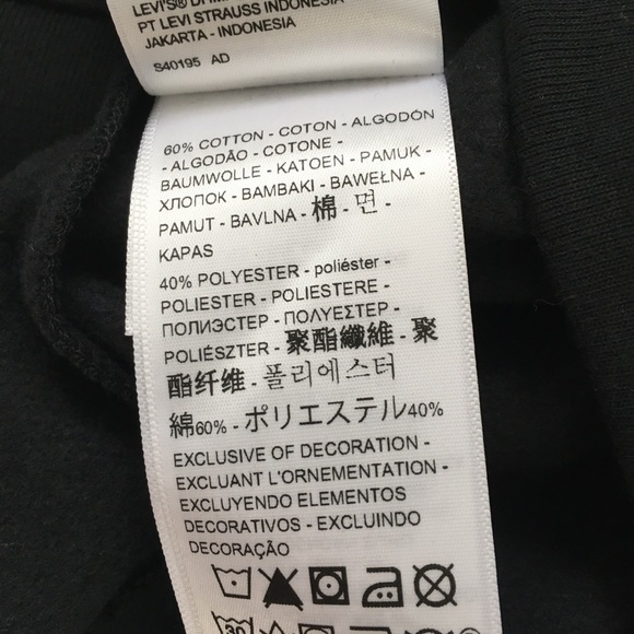 Levi’s Sweatshirt black Crewneck logo plus size basic - Picture 8 of 11